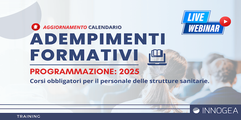 Innogea: aggiornamento Calendario Live Webinar “Adempimenti formativi – 2025"